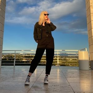 High waisted black Zara trousers